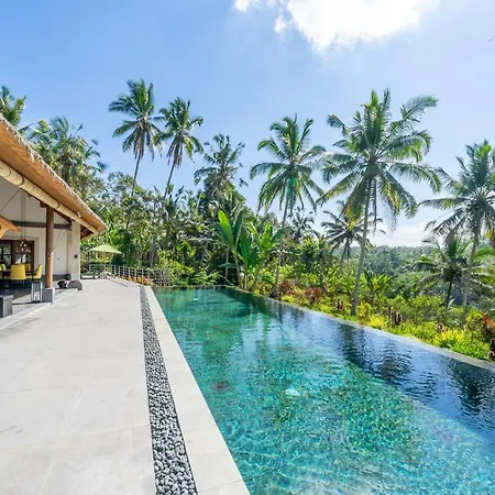 Villa Themma Jungle - Sumptuous 3Br Luxury Villa With Majestic Jungle View North Of Ubud